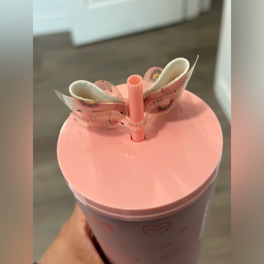 💖 Starbucks valentine 2021 pink and red lip 👄 soft touch tumbler - Picture 7 of 8